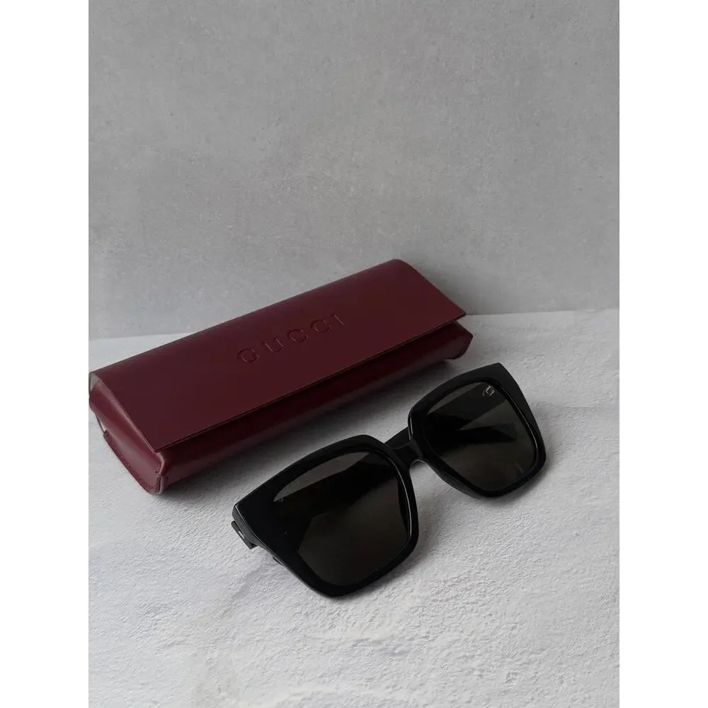 NEW Gucci GG2102S Black Square Sunglasses